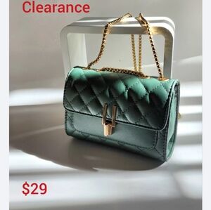 Small handbag, shoulderbag. Olive green